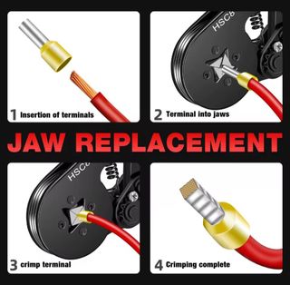 Herramienta Prensado Terminales Eléctricos HSC8 6-