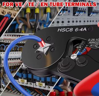 Herramienta Prensado Terminales Eléctricos HSC8 6-