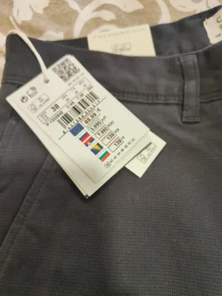 Pantalón chino Cortefiel T38 Negro Nuevo etiqueta