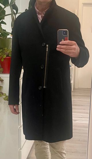 Abrigo Adolfo Domínguez Negro Hombre