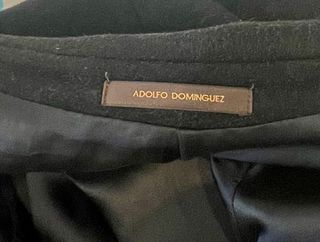 Abrigo Adolfo Domínguez Negro Hombre