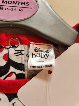 Completo Minnie Mouse Disney 12 mesi