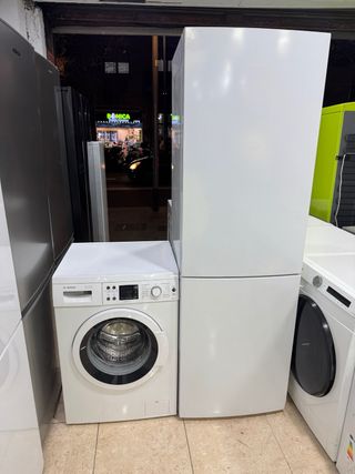 Lavadora y Frigorífico Blanco