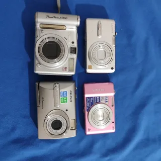 Lote 4 Fotocamere Canon, Olympus, Samsung, Lumix