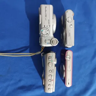 Lote 4 Fotocamere Canon, Olympus, Samsung, Lumix