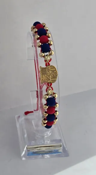 Pulsera FC Barcelona Oro Laminado