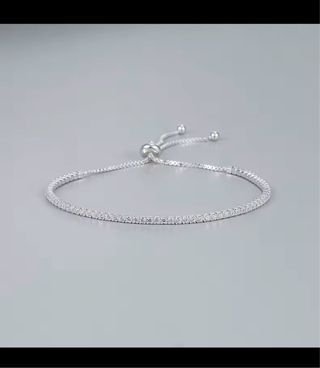 Bracciale Argento 925 Zirconi Regolabile