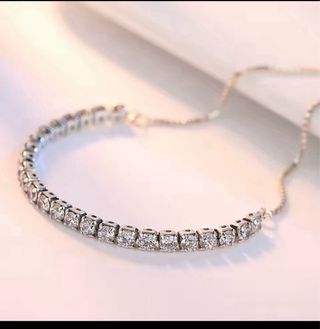 Bracciale Argento 925 Zirconi Regolabile