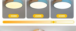 Lámpara LED GHiycotdl 24W Madera Azul 30 Cm