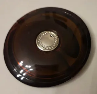 Specchietto da borsa marrone