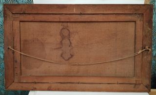 Cuadro antiguo paisaje marino