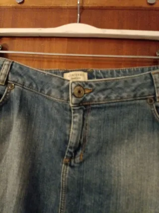 Conjunto blusa y falda vaquera