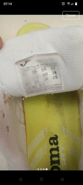 Zapatillas Joma Hombre Talla 39