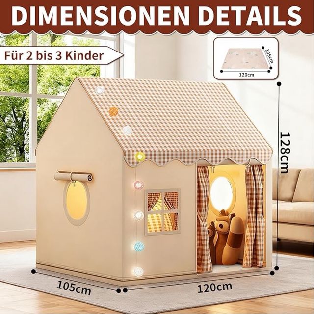 OUUTMEE Tienda Juegos Infantil 2En1 Con Estera