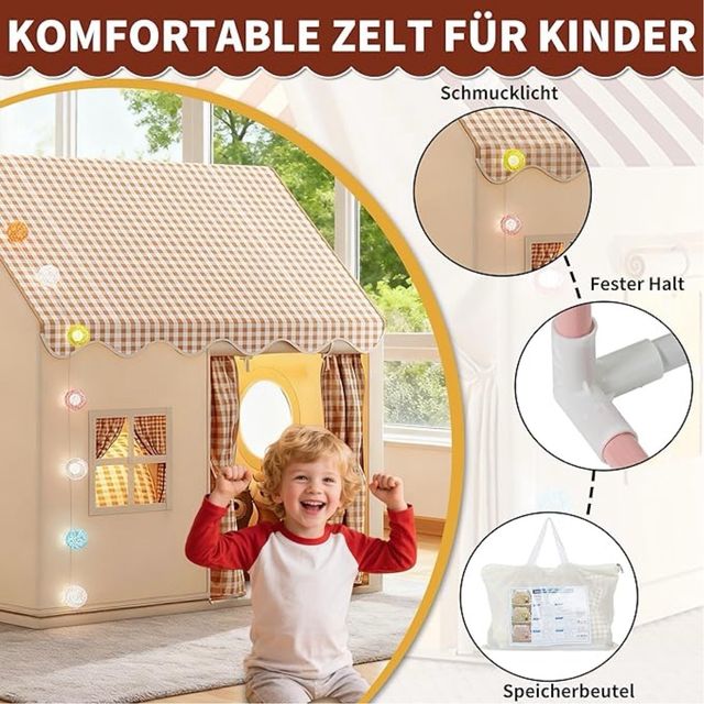 OUUTMEE Tienda Juegos Infantil 2En1 Con Estera