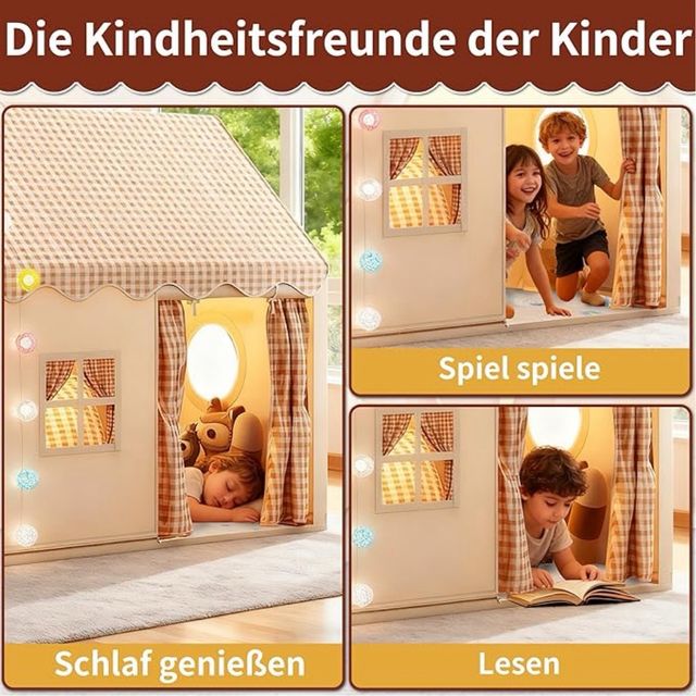 OUUTMEE Tienda Juegos Infantil 2En1 Con Estera