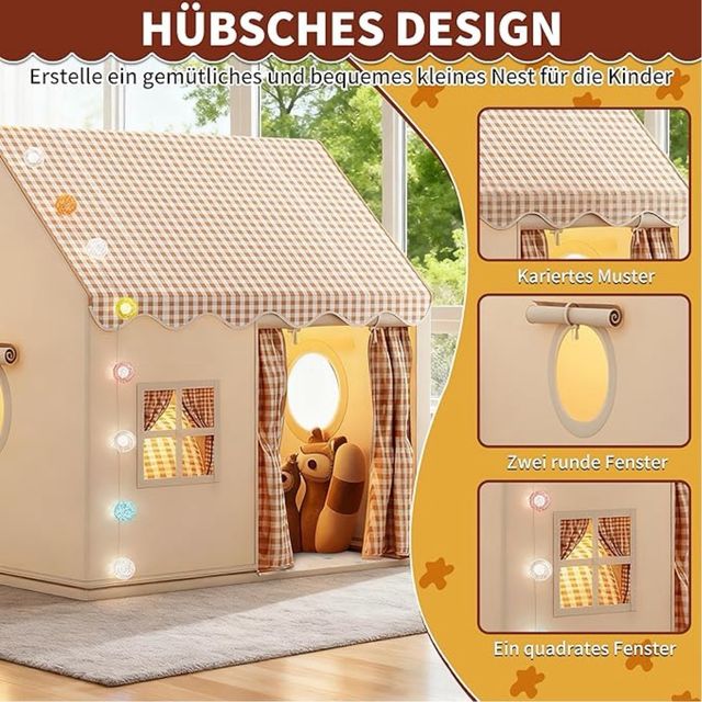 OUUTMEE Tienda Juegos Infantil 2En1 Con Estera