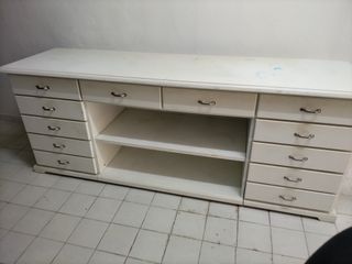 Bancone negozio legno bianco