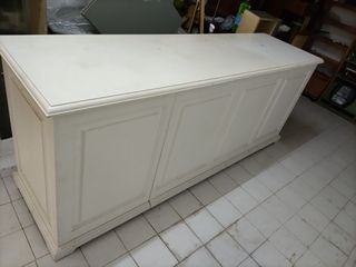 Bancone negozio legno bianco
