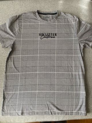 Camiseta Hollister Cuadros Talla L