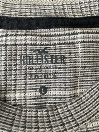 Camiseta Hollister Cuadros Talla L