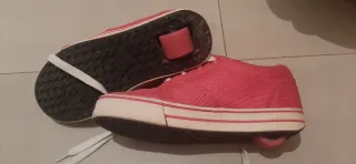 Zapatillas con ruedas para patinar, niña, rosa