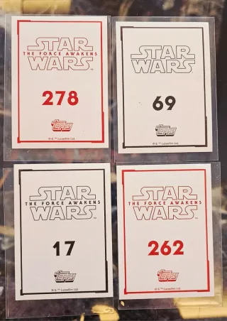 Carte Star Wars olografiche Topps da collezione
