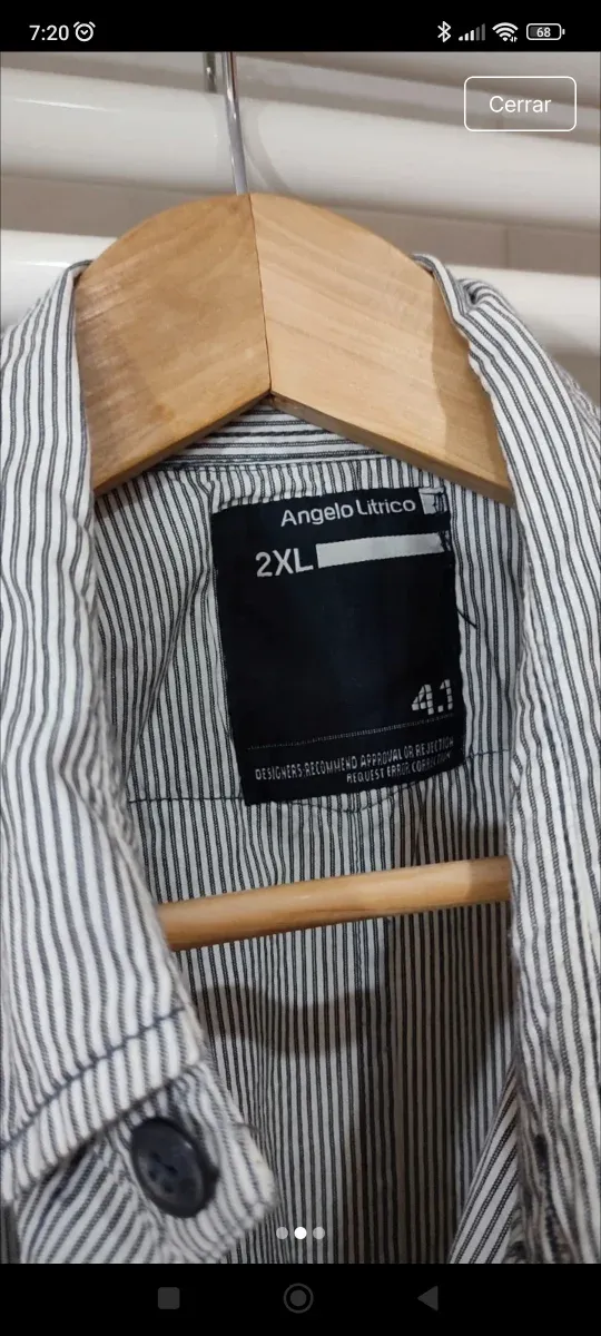 Camisa de rayas hombre