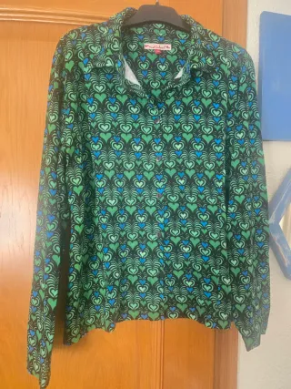 Camisa y pantalon Miss Sidecar Corazones Verde