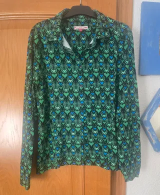 Camisa y pantalon Miss Sidecar Corazones Verde