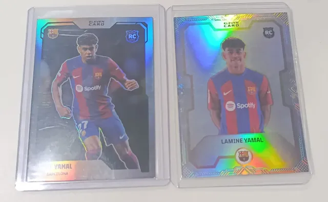 Lote 2 Tarjetas RC Lamine Yamal eleven