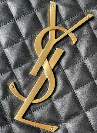 Bolso Saint Laurent Icare Negro Dorado