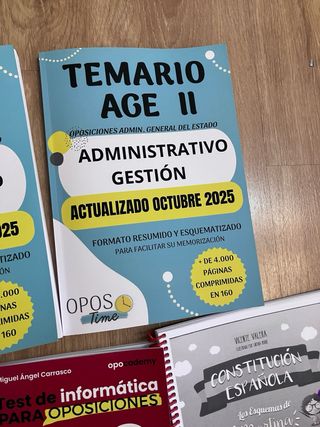 Opostime temario Age oposiciones 2025