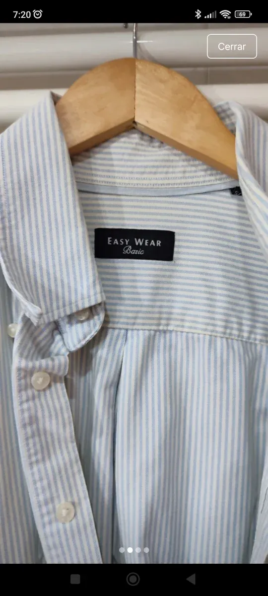 Camisa de rayas hombre XL