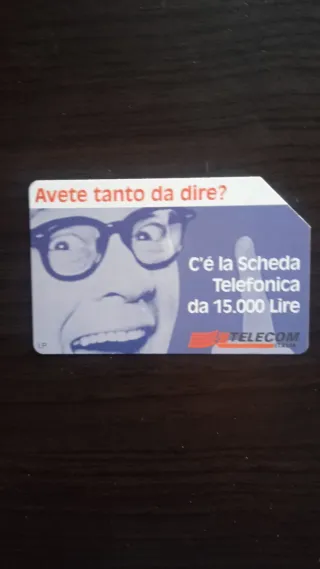 Scheda Telefonica Telecom Italia 15.000 Lire