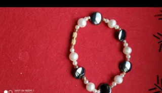 Pulsera perlas y ónix