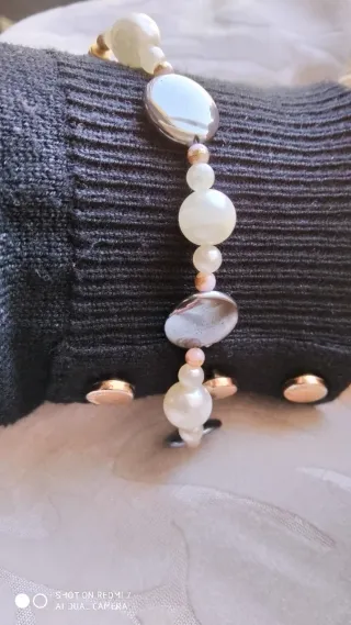 Pulsera perlas y ónix
