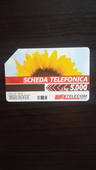 Carta Telefonica Telecom Italia