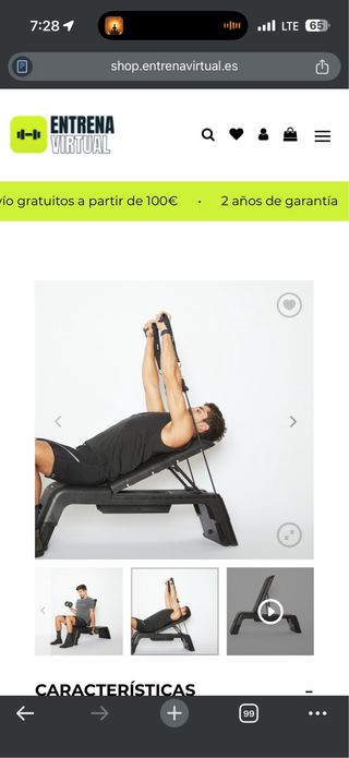 Banco de pesas multifuncional