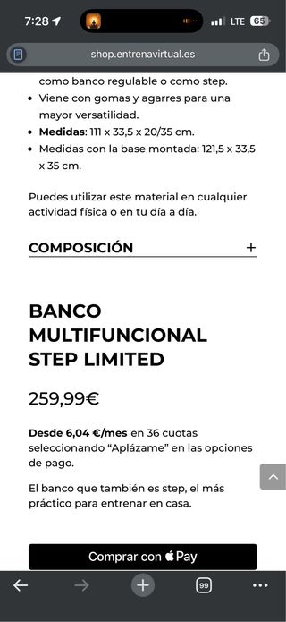 Banco de pesas multifuncional