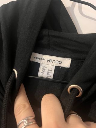 Sudadera Oversize Negra Unisex