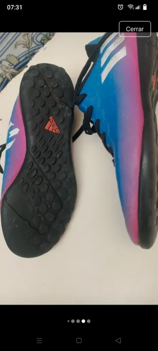 Botas fútbol Adidas niño T.35