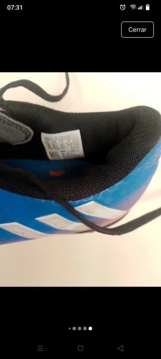 Botas fútbol Adidas niño T.35