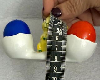 Set Porcellana Antico Coniglio Uova Sale Pepe