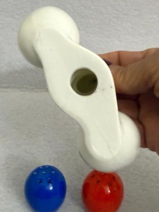 Set Porcellana Antico Coniglio Uova Sale Pepe