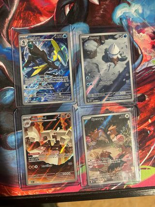Cartas Pokémon Inteleon, Snover, Garganacl, Spearo