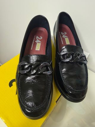 Zapatos negros 24hrs talla 38