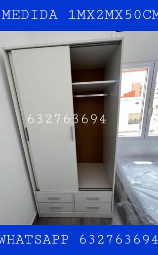 Armario corredero 1m