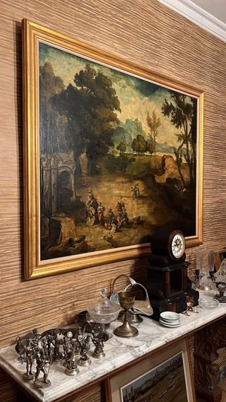 Oleo paisaje antiguo, escucho ofertas