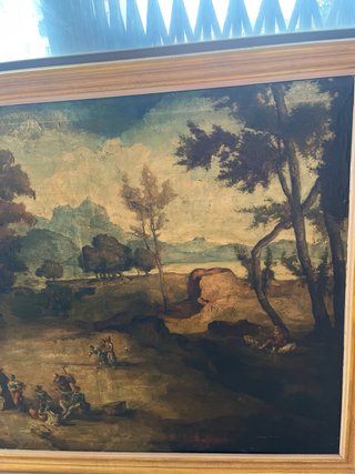 Oleo paisaje antiguo, escucho ofertas